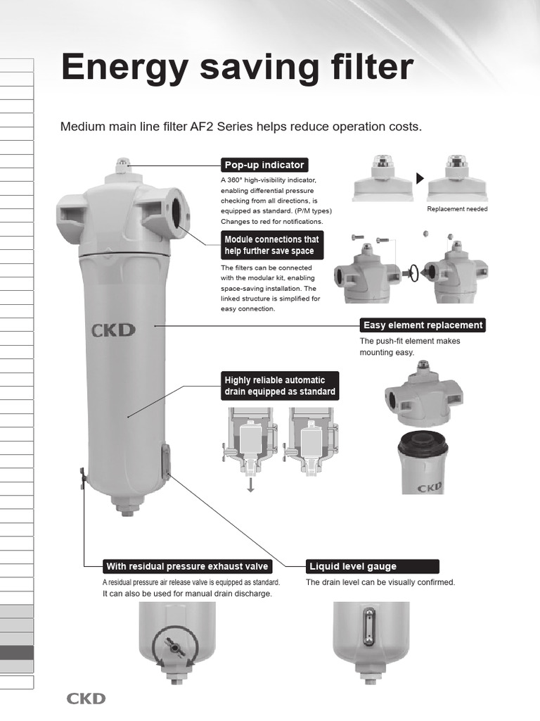 AF2 Series Introduction (0.6MB) | PDF | Filtration | Materials