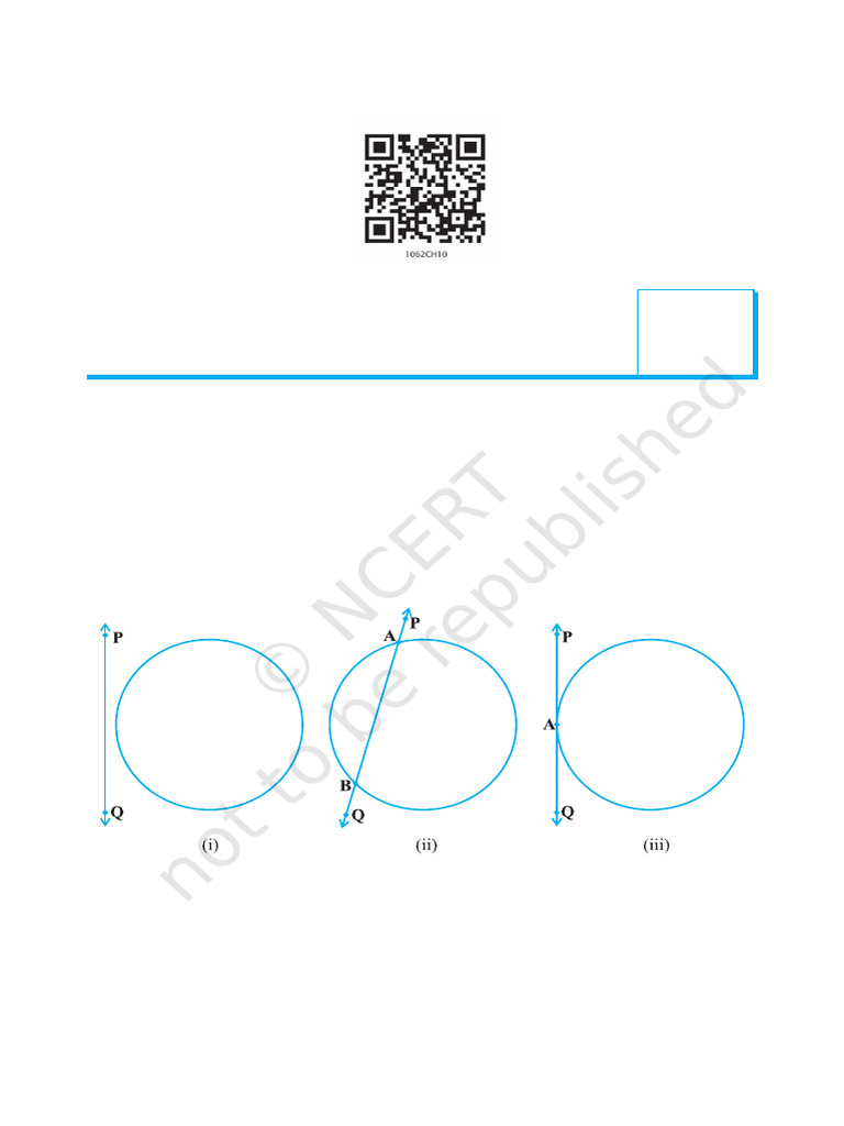Understanding Tangents to Circles | PDF | Circle | Perpendicular