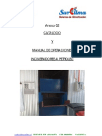 f.4 Catalogo y Manual de Operaciones de Incinerador