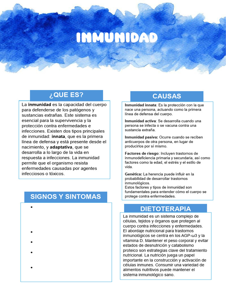 INMUNIDAD | PDF | Sistema inmune | Infección