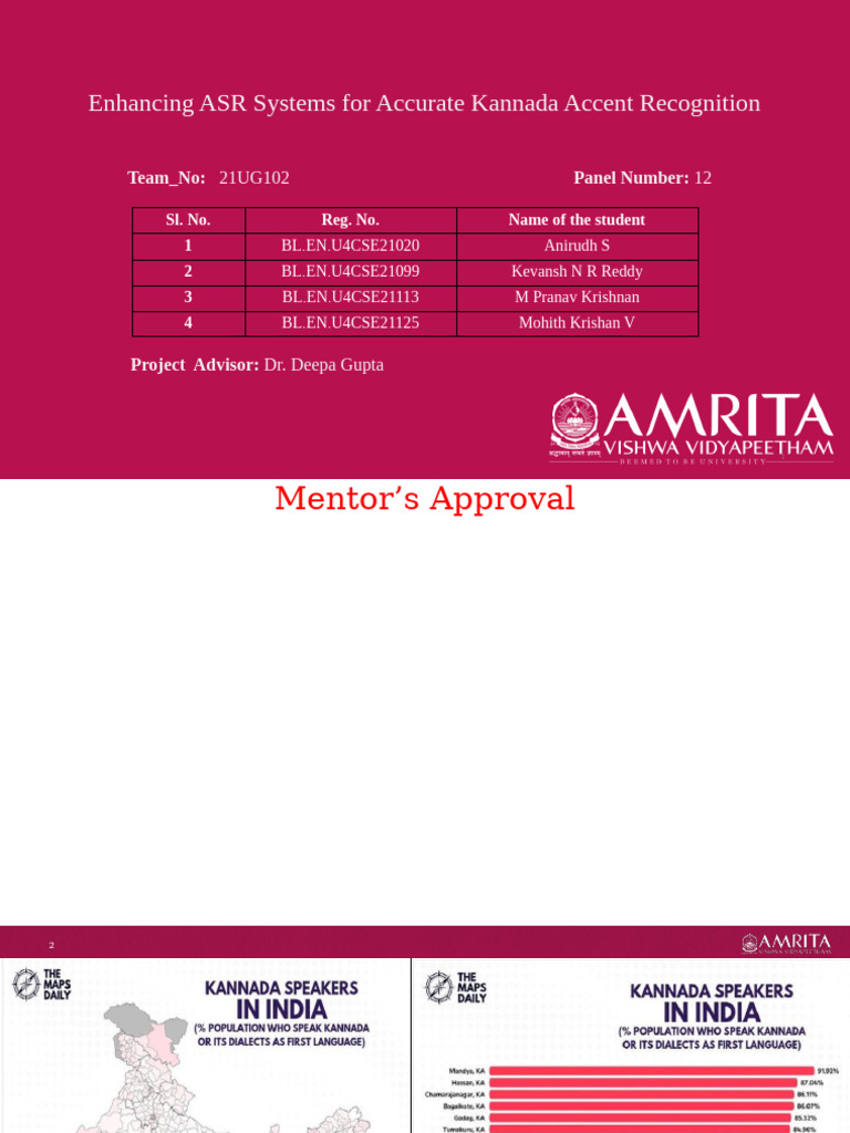 Kannada Accent Recognition in ASR Systems | PDF | Speech Recognition ...