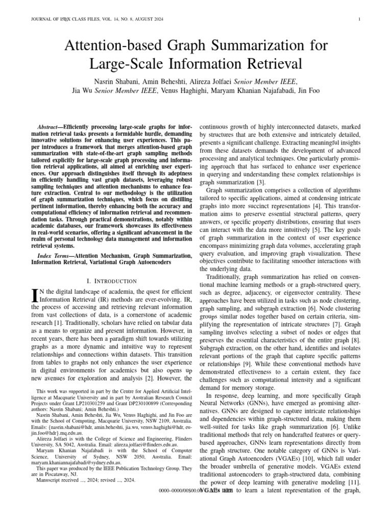 2 Attention Based Graph Summarization For Large - Compressed | PDF ...