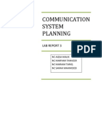 Communication System Planning Lab Report