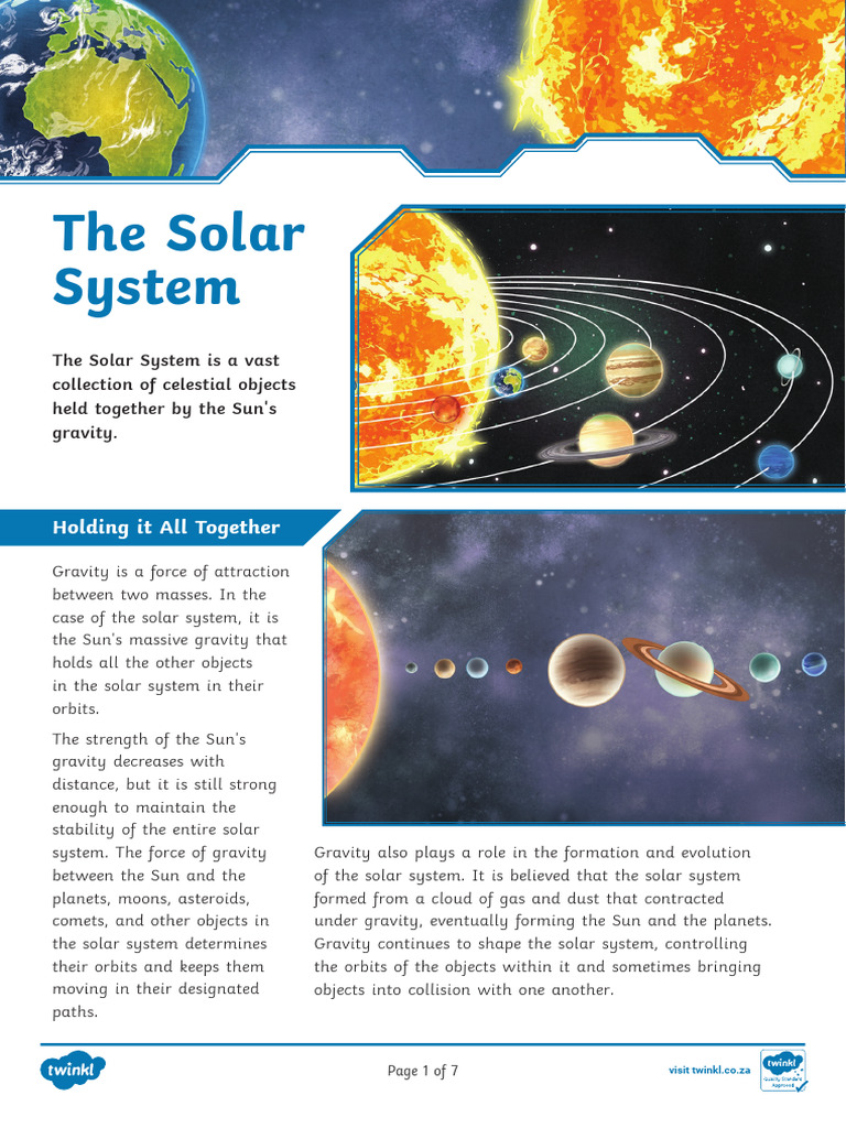 Za NST 1675088958 The Solar System - Ver - 1 | PDF | Solar System | Sun
