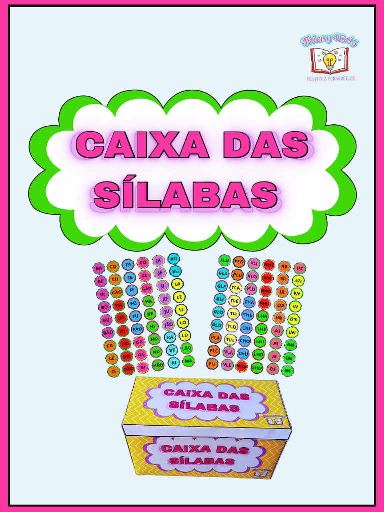 Caixa das Sílabas: Material Didático | PDF