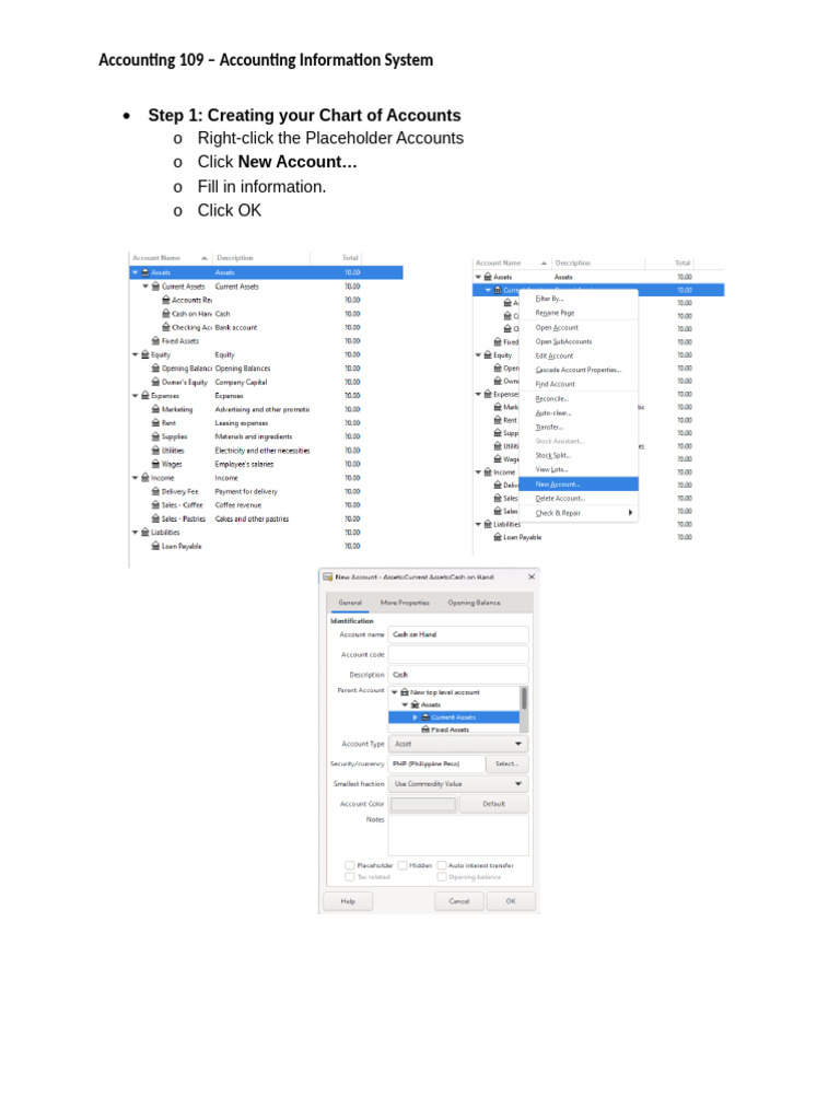 Acctg 109 How To GnuCash | PDF | Debits And Credits | Money