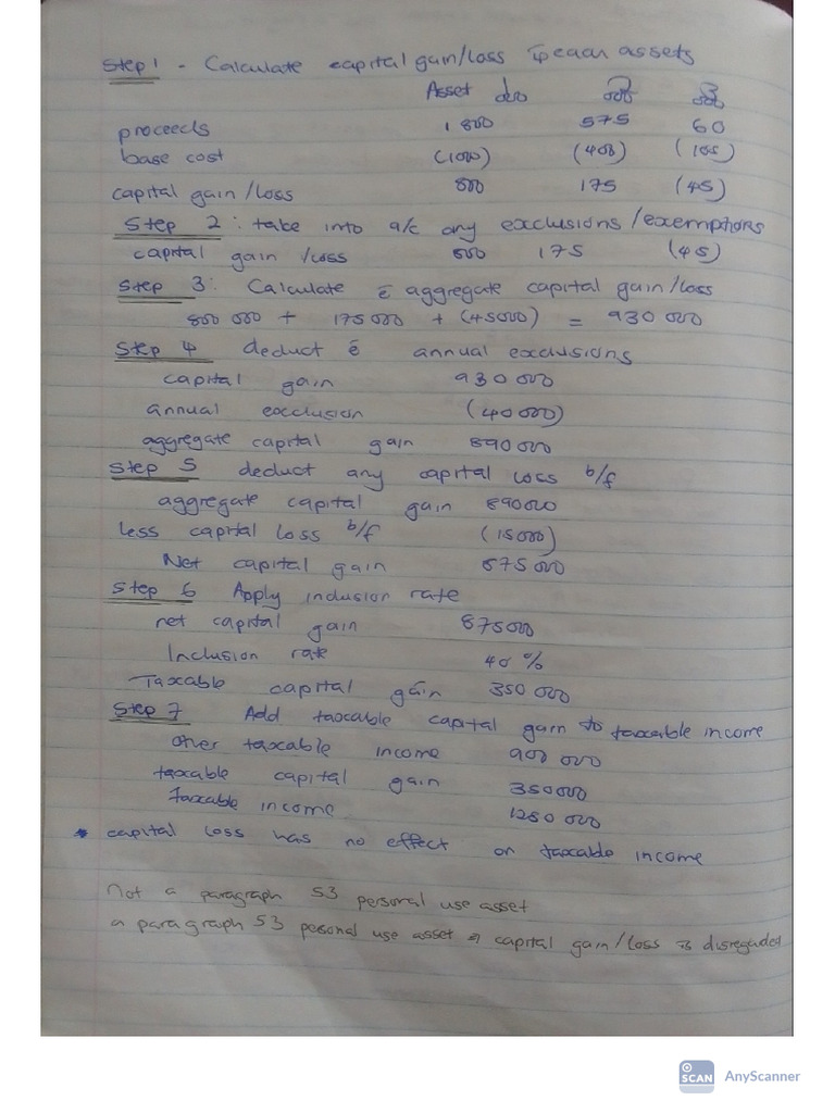 Cgt Calculation Pdf