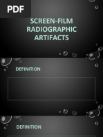 Understanding Radiographic Artifacts | PDF | Radiography | X Ray