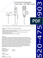 TPR22 Pressure and Temperature Relief Valve 7.0bar 3-4inch MBSP X 22mm