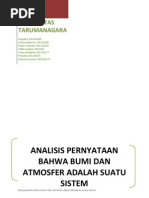 Download Analisis Pernyataan Bahwa Bumi Dan Atmosfer Adalah Suatu Sistem by Paulus Timothy SN87364039 doc pdf