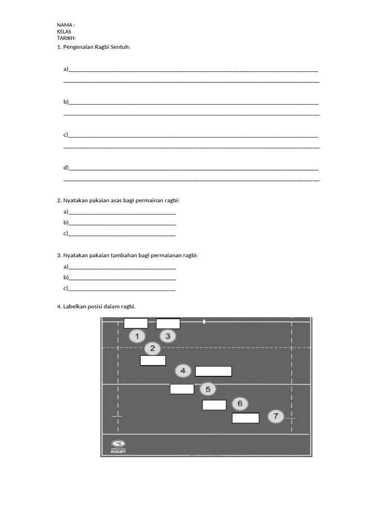 Minggu 1 Ragbi (Final) | PDF