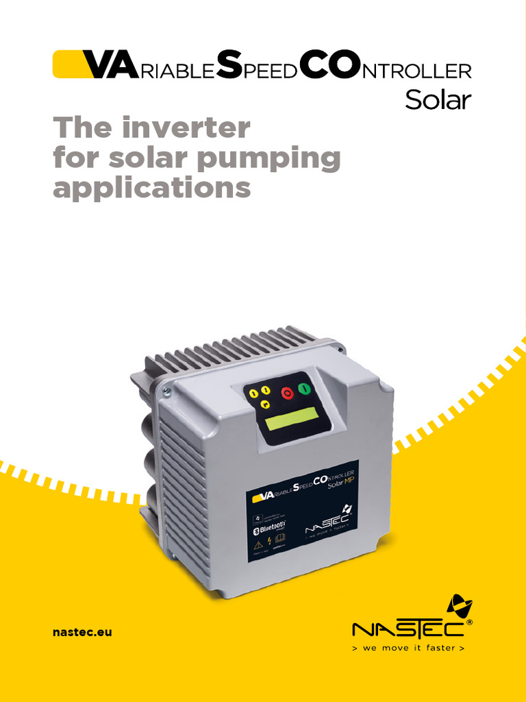 Nastec VASCO Solar VAriable Speed COntroller Cat en | PDF ...