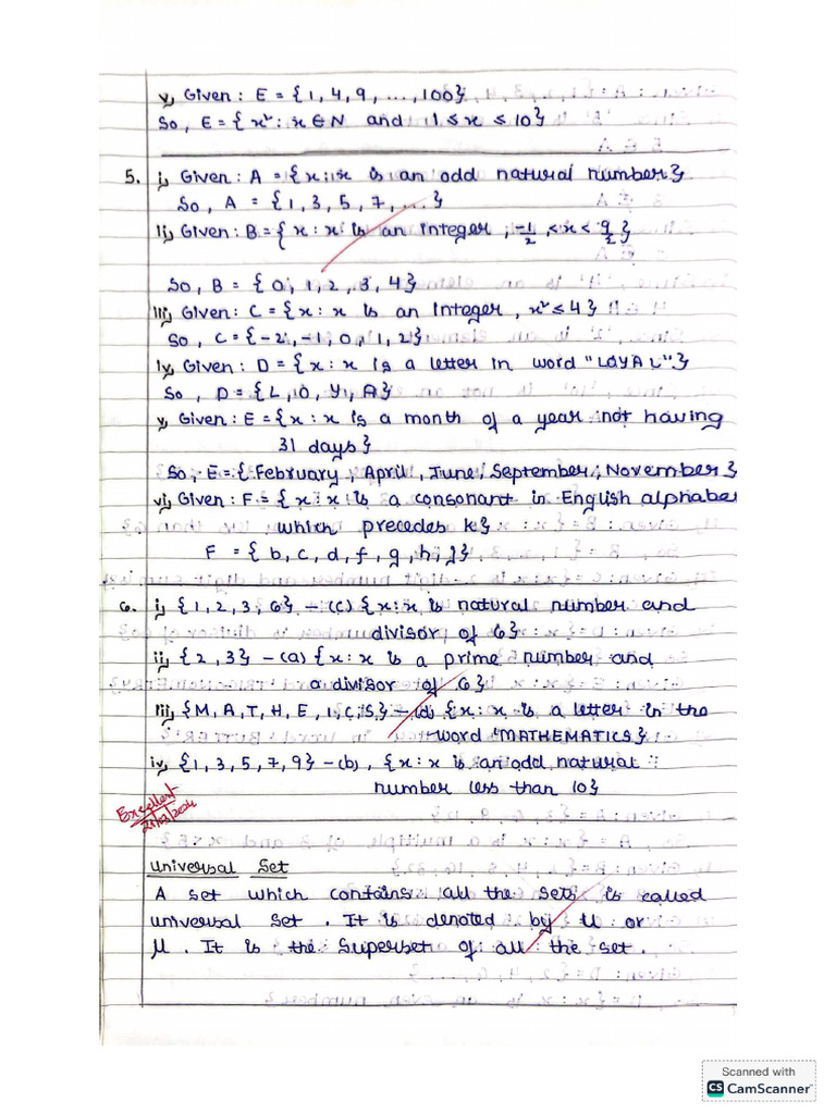 SETS - Lecture Notes - 14-04-2025 - Class | PDF