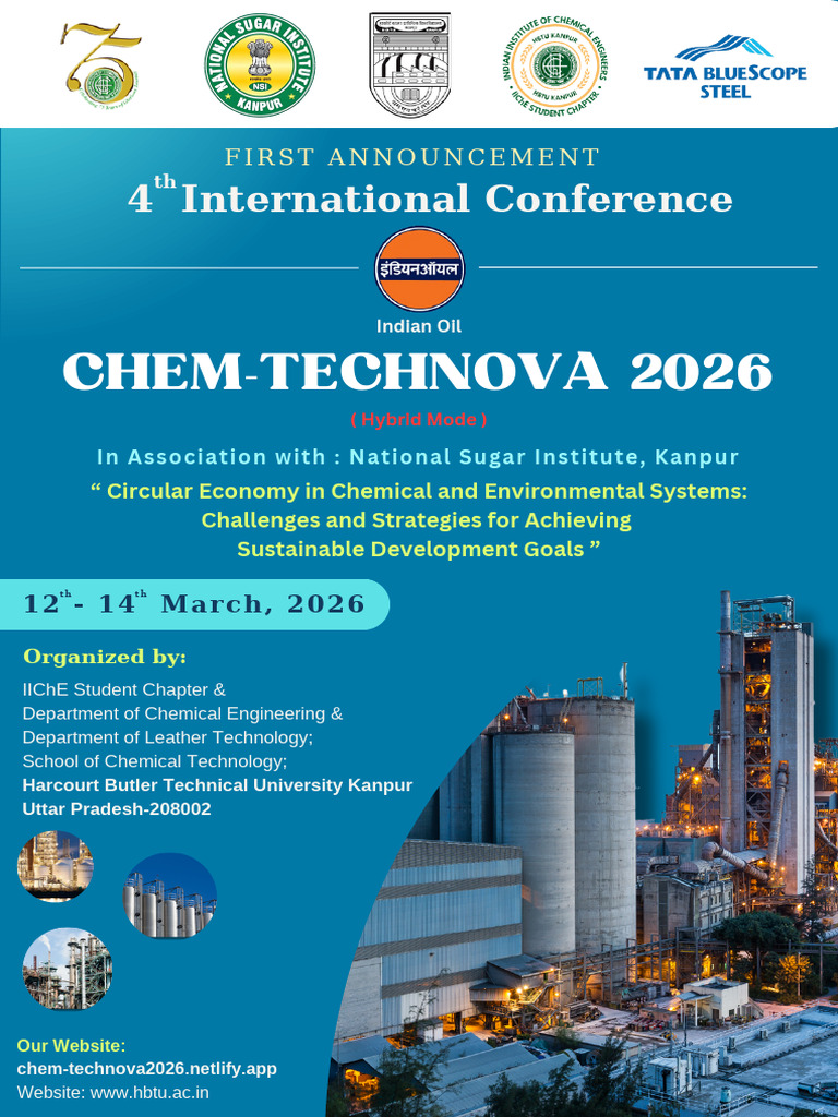 Chem-Technova 2026 Conference Announcement | PDF