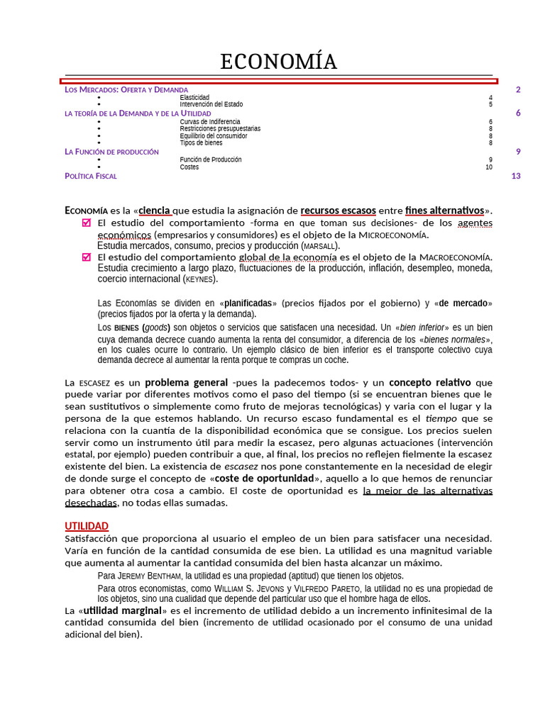 Fundamentos de Economía: Oferta y Demanda | PDF | Oferta (economía ...