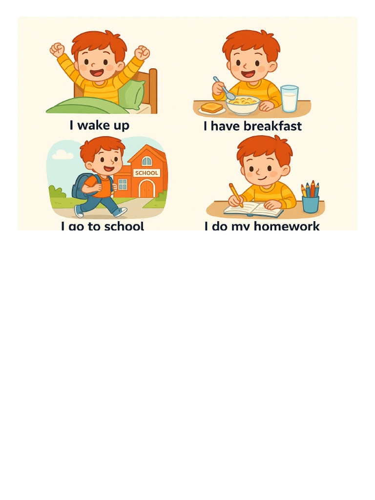 Daily Routine Images | PDF