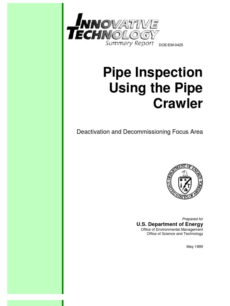 Pipe Crawler Technology for Pipe Inspection | PDF | Waste Management ...