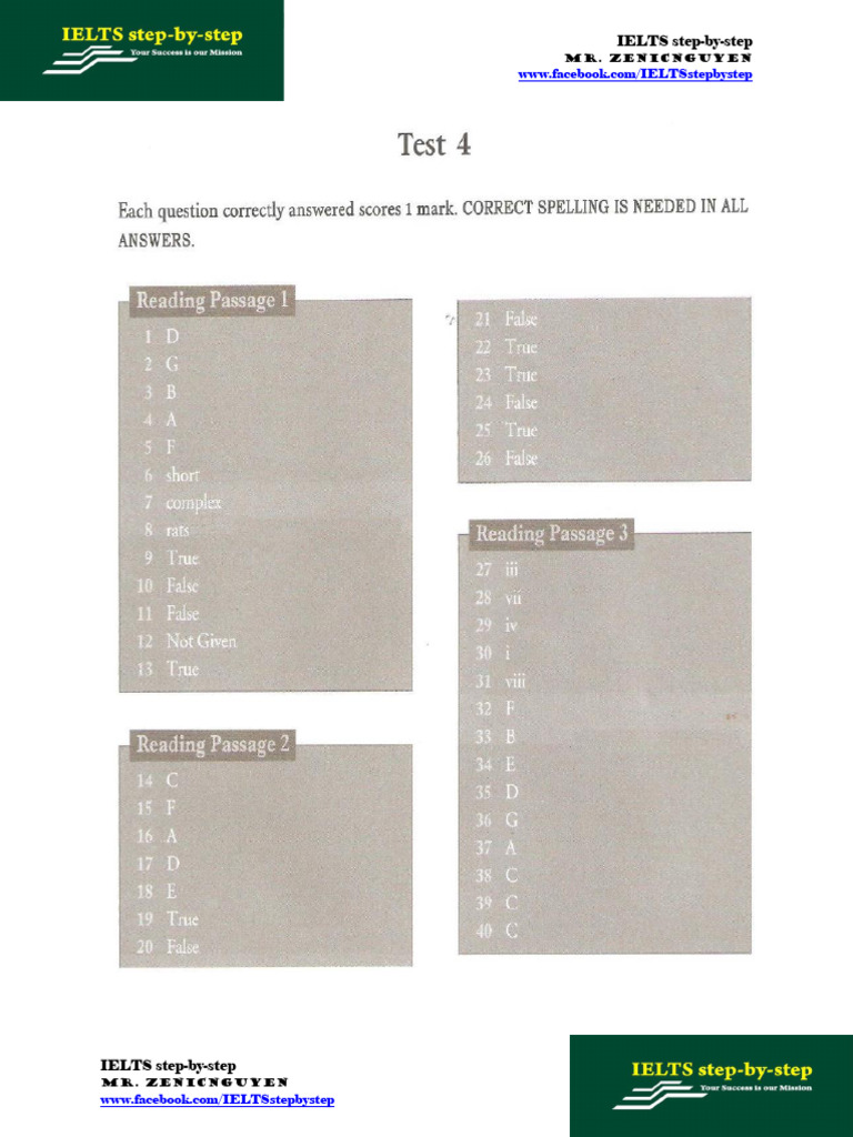 Answer Test 4 | PDF