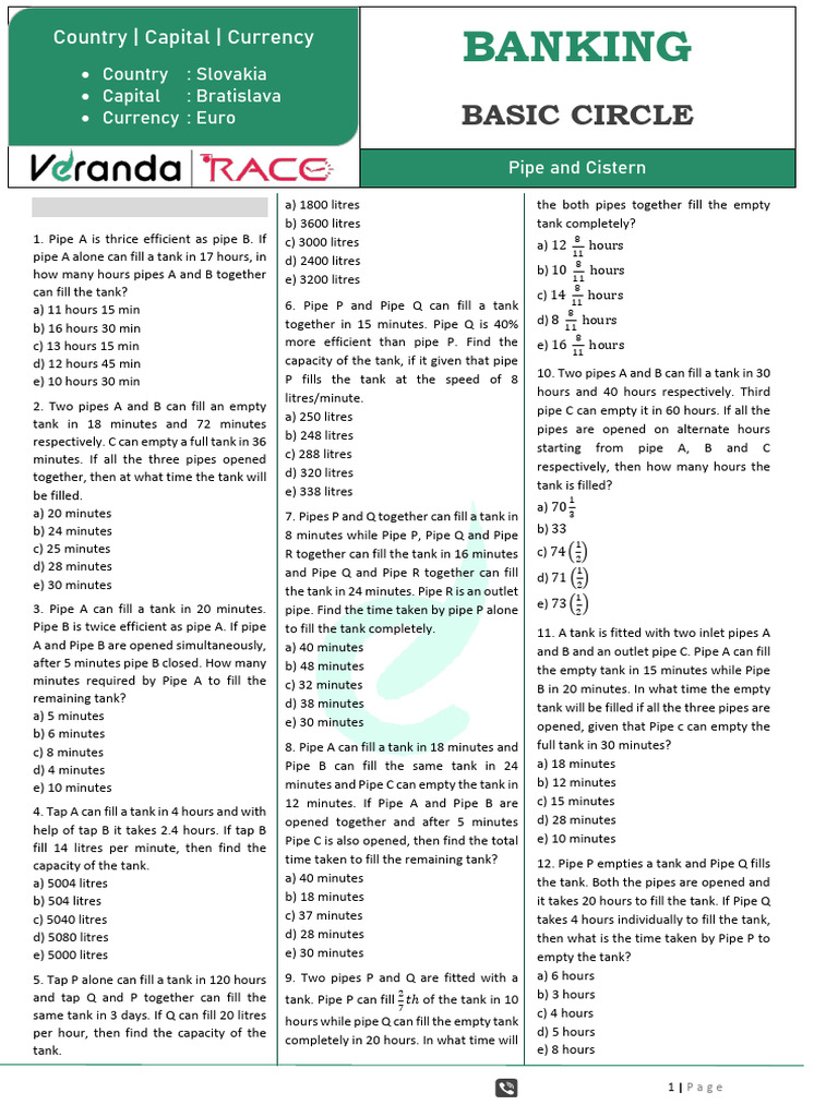 Pipe And Cisten Pdf Water Management Plumbing