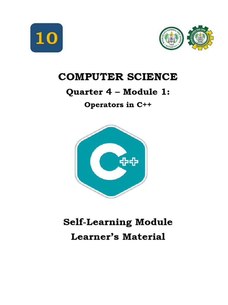 Grade 10 Q3 Module1 Operators in C | PDF | Boolean Data Type | Software ...