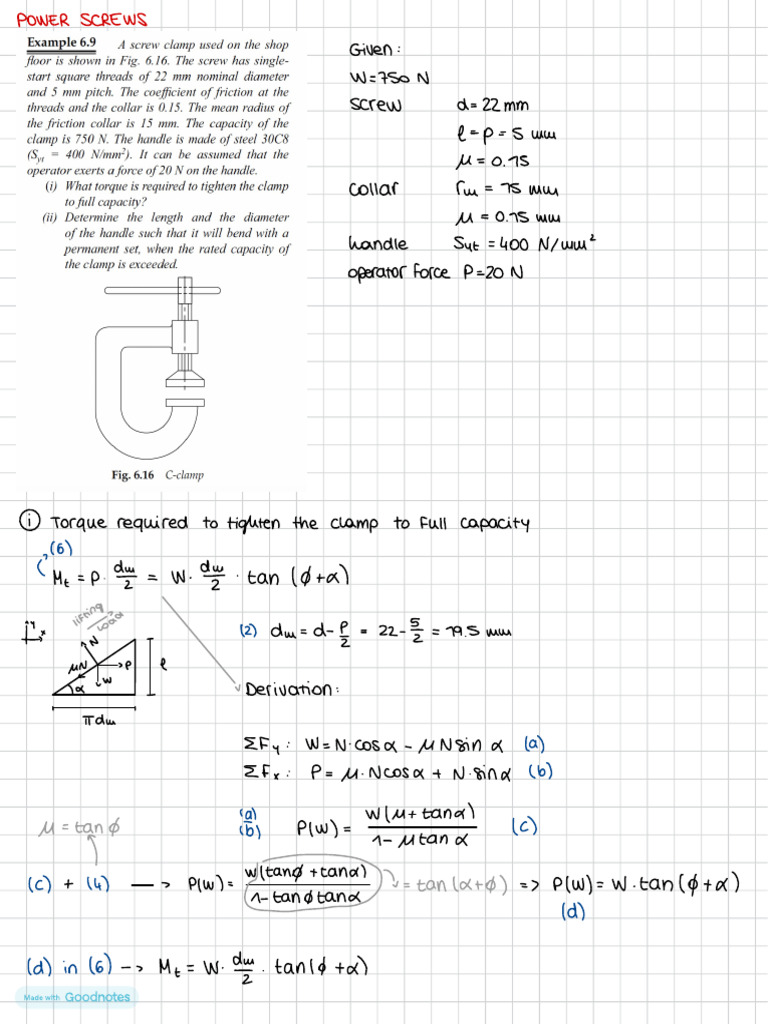 Torque and Stress Calculations for Mechanical Components | PDF | Belt ...