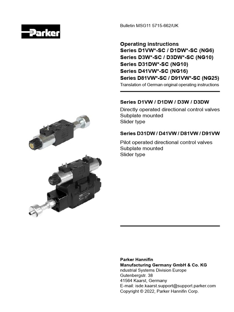 Directional Control Valves Operating Guide | PDF | Electrical Connector ...