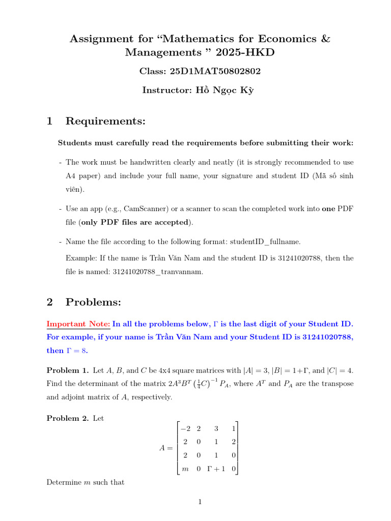Assignment 25D1MAT50802802-2 | PDF | Linear Algebra | Functional Analysis