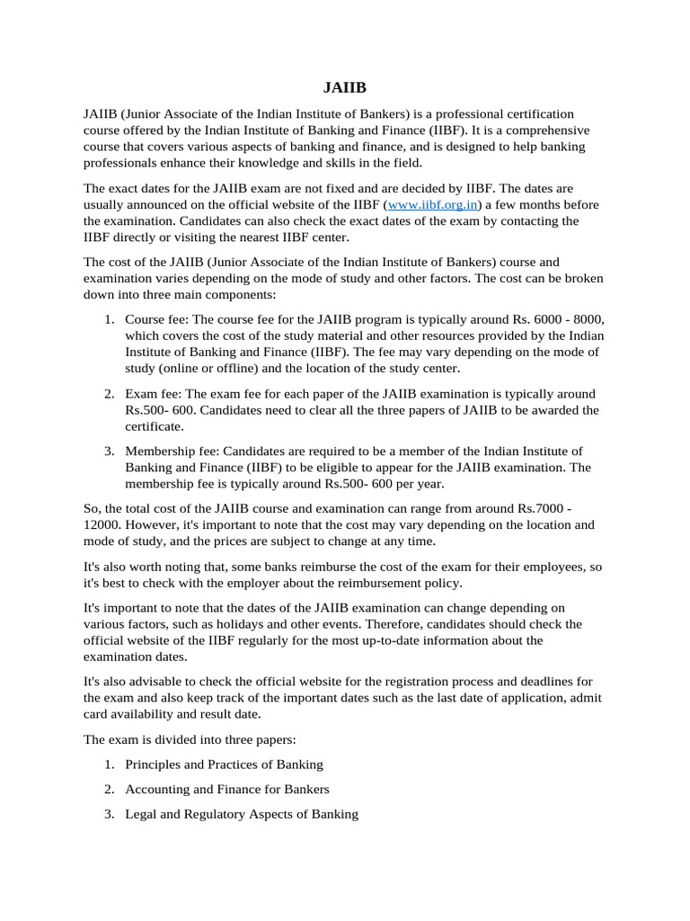 JAIIB | PDF | Banks | Regulatory Compliance