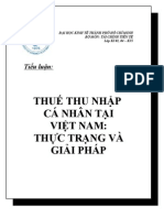 Tiểu luận Thuế thu nhập tại Việt Nam - Thực trạng và giải pháp