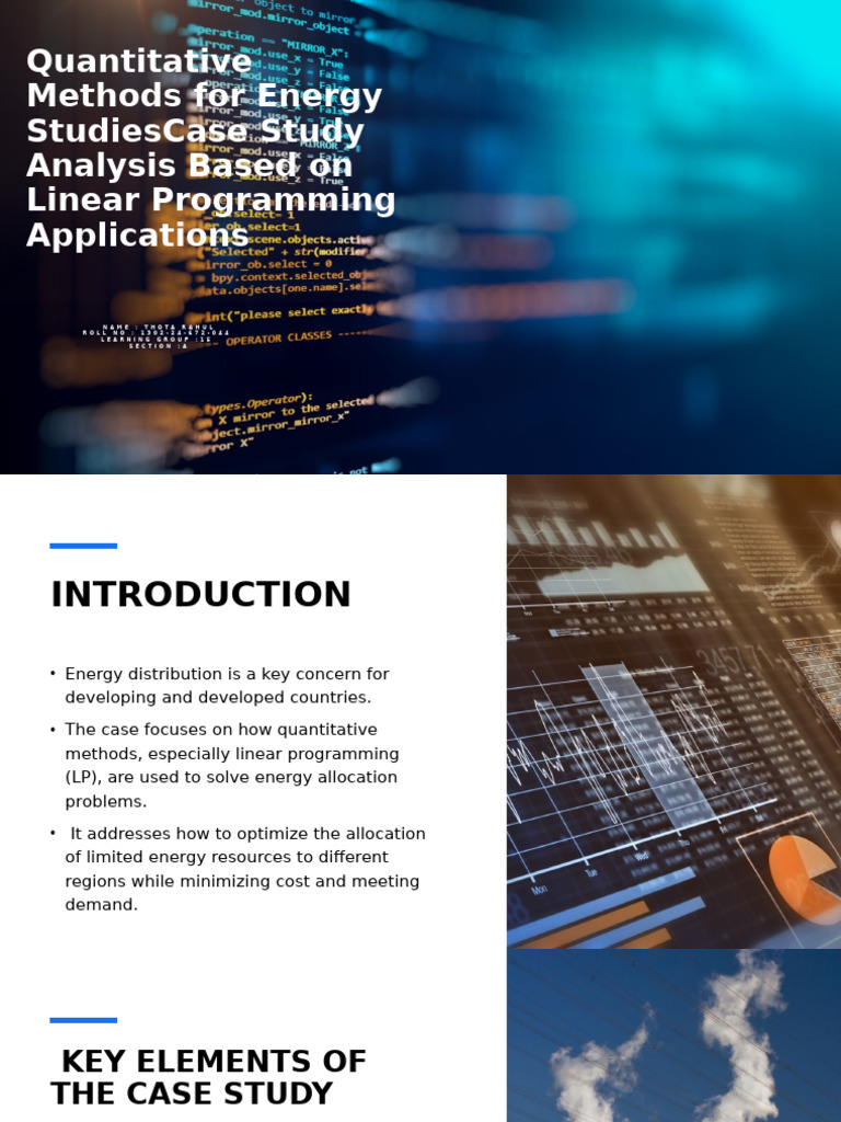Operations Research Methods Case Study Learning Group 15 | PDF | Linear ...