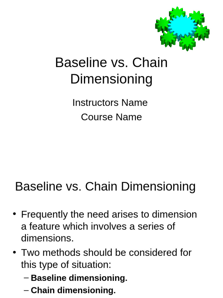 Chain vs. Baseline Dimensioning Explained | PDF