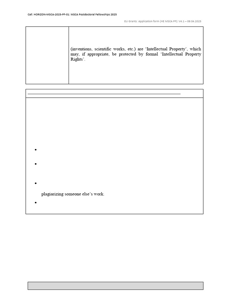 TPL - Application Form (Part B) (HE MSCA PF) - 6 | PDF | Artificial ...