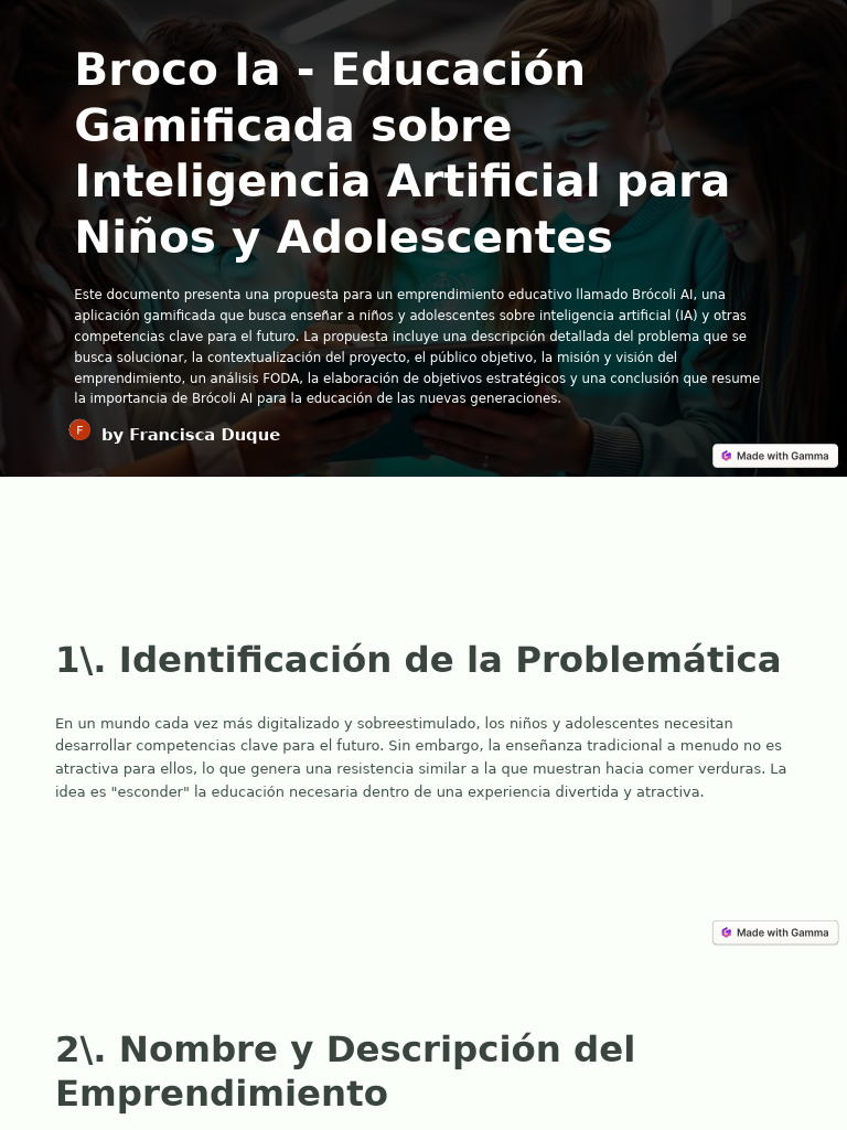 Broco Ia Educacion Gamificada Sobre Inteligencia Artificial para Ninos ...