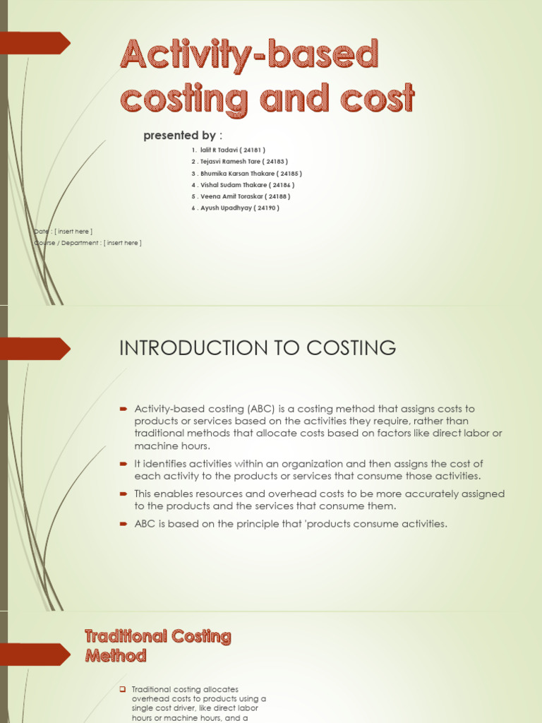 Understanding Activity-Based Costing | PDF | Cost Accounting | Business