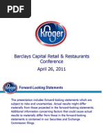 Barclays Capital Retail & Restaurants Conference April 26, 2011