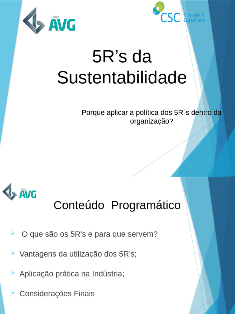 5R’s Da Sustentabilidade - EXTERNO | PDF | Reciclagem | Desperdício