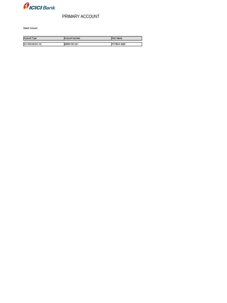 Primary Account | PDF