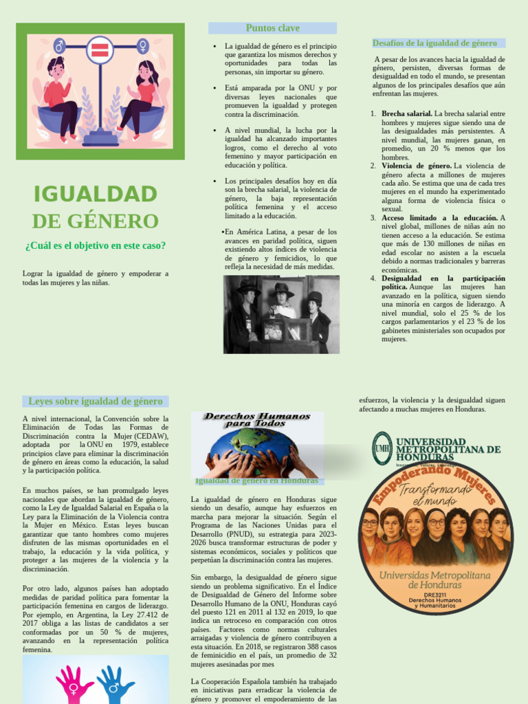 Desafíos y logros en igualdad de género | PDF | Estudios de género ...