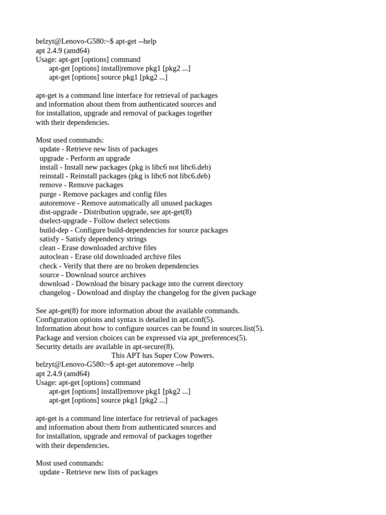 APT Command Line Usage Guide | PDF | Utility Software | System Software