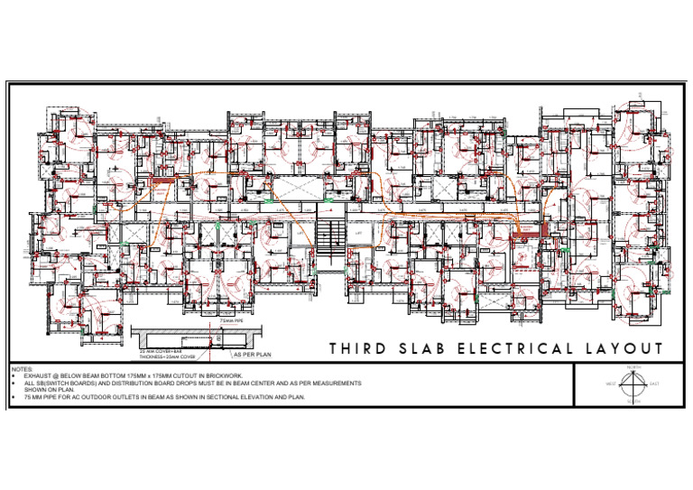 3rd Slab Electrical Layout | PDF