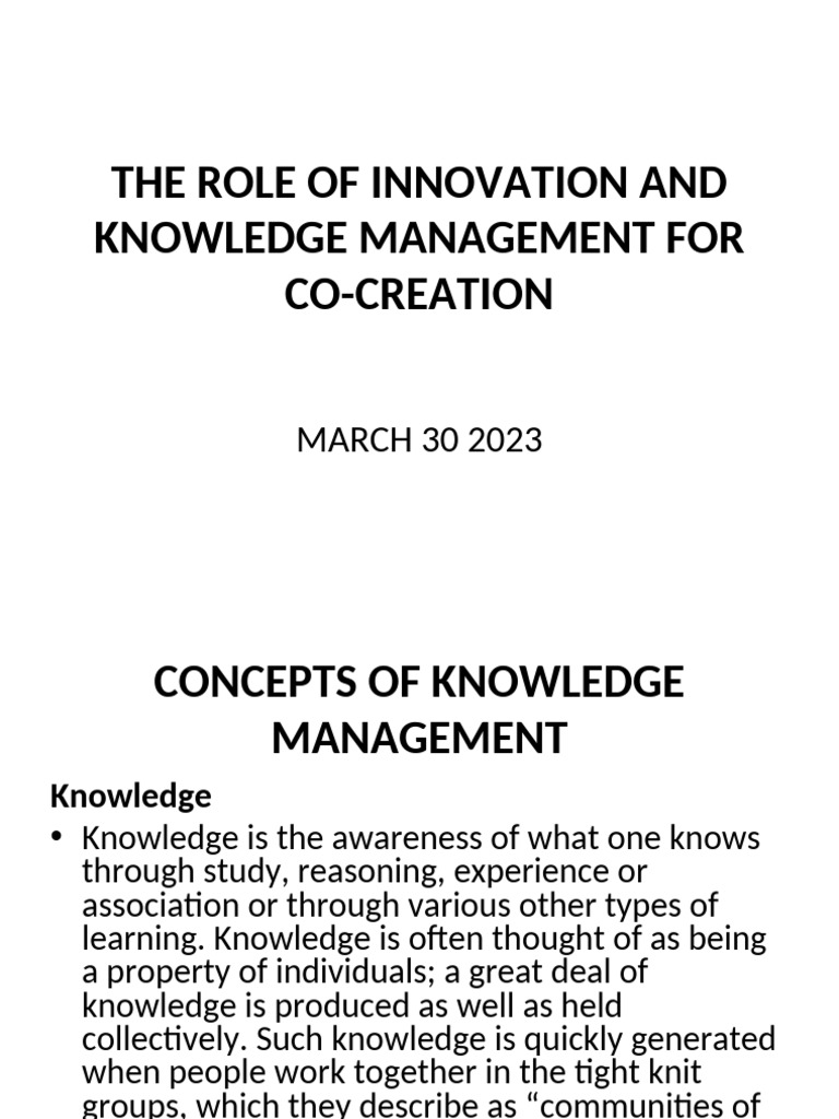 08. Knowledge Management | PDF | Knowledge Management | Knowledge