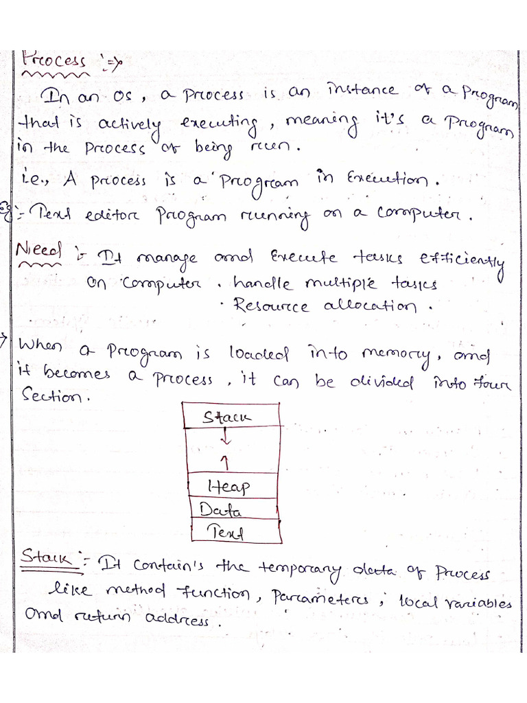 Unit - 02 Process and Process Control Block (PCB) | PDF