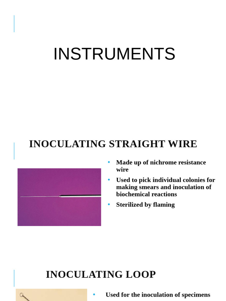 Essential Laboratory Inoculation Tools | PDF | Serology | Microbiology