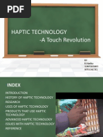 Download Haptic Technology Ppt by Bandaru Purna SN87376909 doc pdf