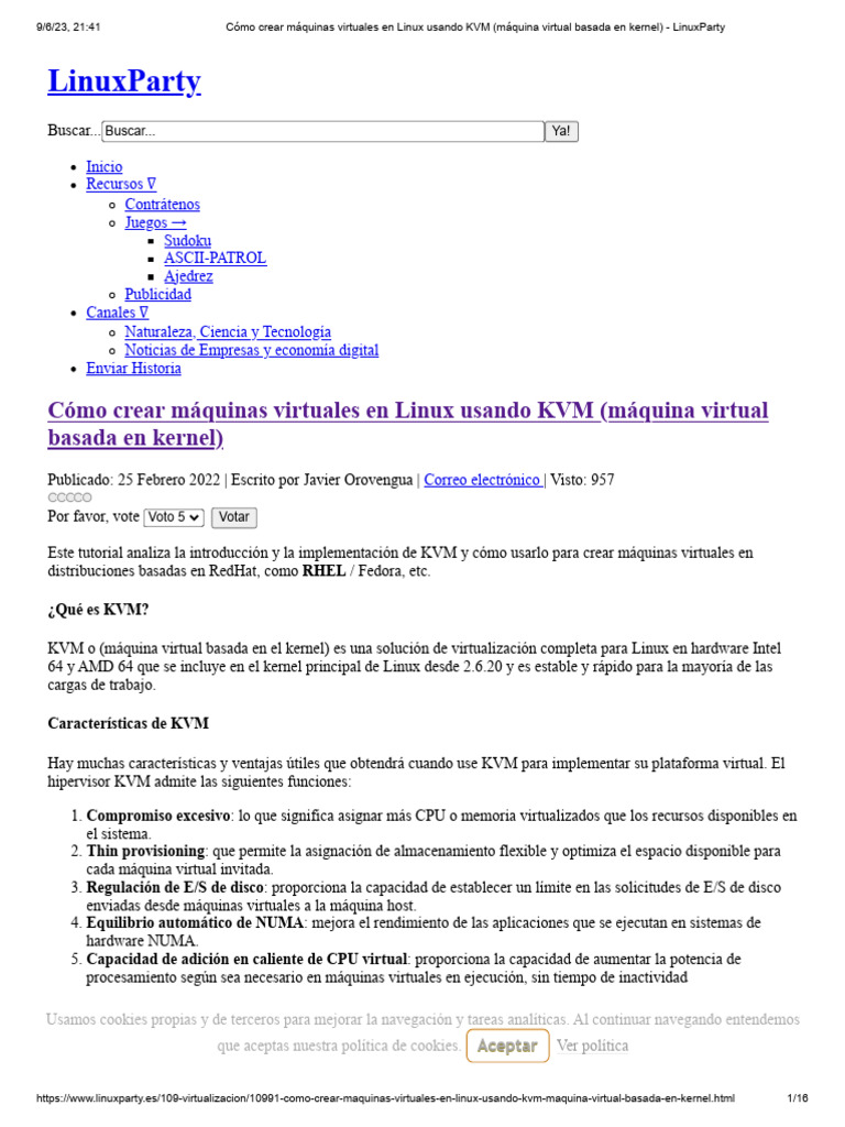 Cómo Crear Máquinas Virtuales en Linux Usando KVM (Máquina Virtual ...