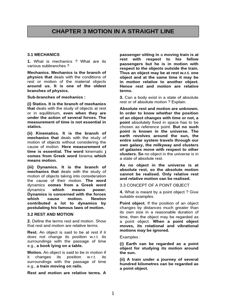 Physics Class Xi Volume I_S.L. Arora_Chapter-3 | PDF | Classical ...