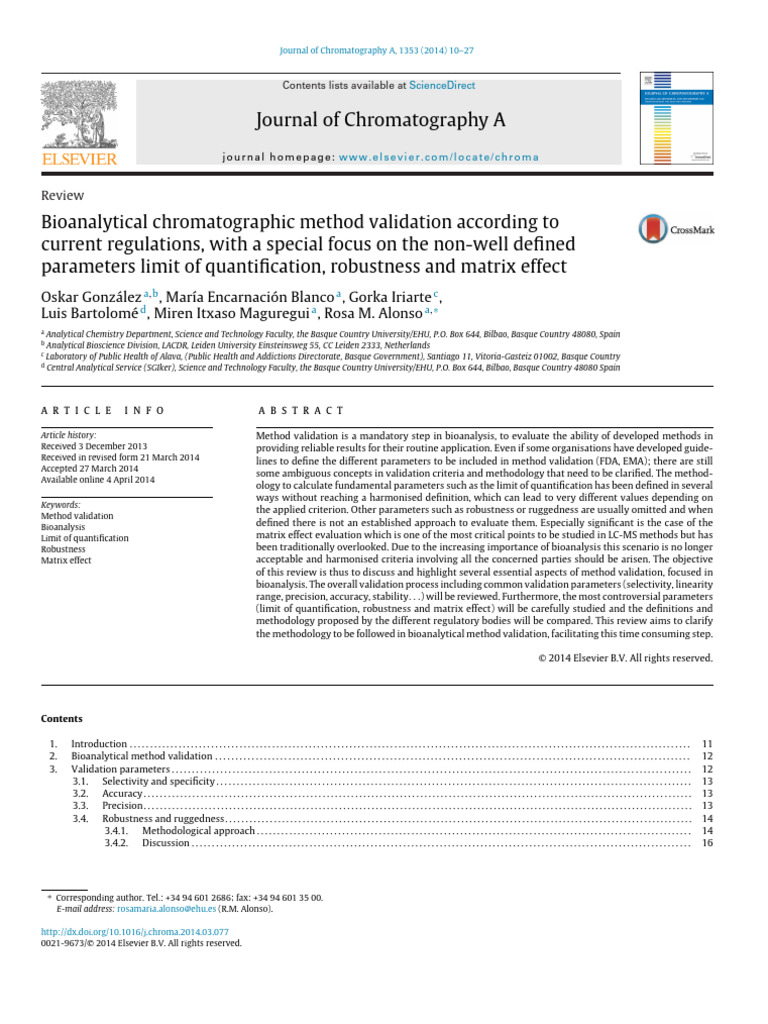 Bioanalytical Method Validation Review | PDF | Accuracy And Precision ...