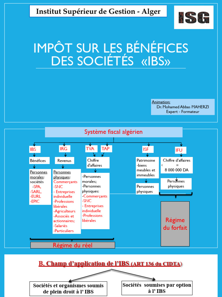 Impôt sur les Bénéfices des Sociétés | PDF | Impôts | Taxe d'entreprise