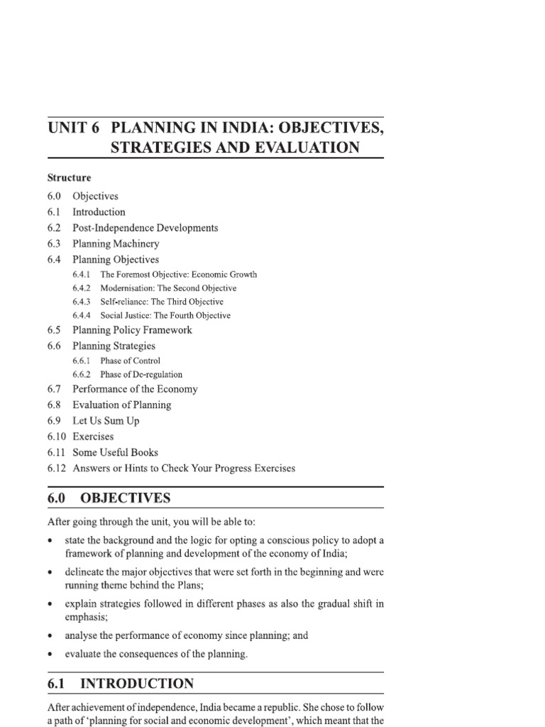 Planning in India | PDF