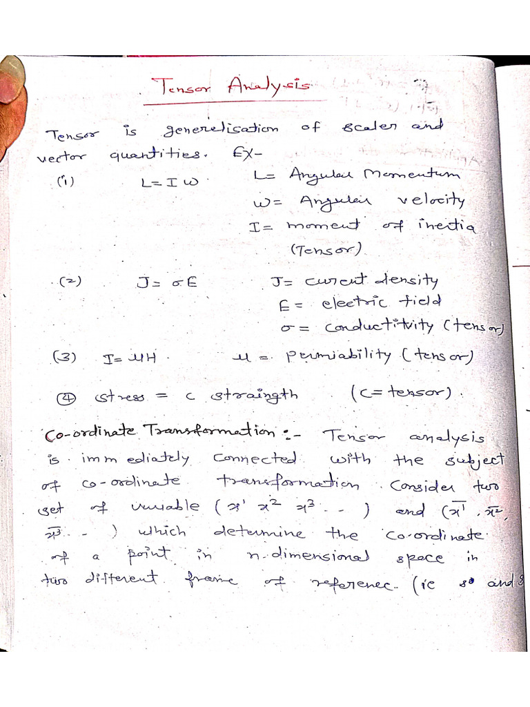 Tensor | PDF